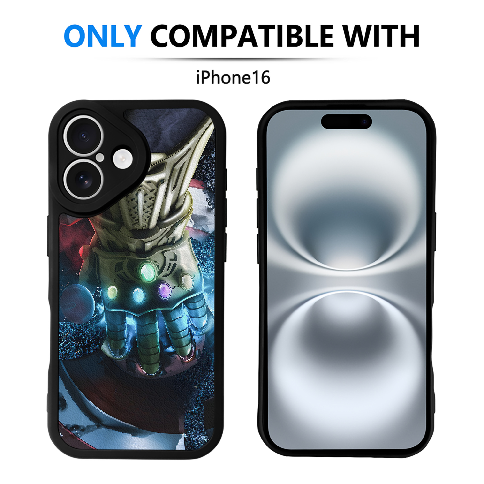 （画像用） アベンジャーズ The Avengers 【iPhone 16シリーズ対応】シリコンスマホケース（レザー調） 材質：シリコン